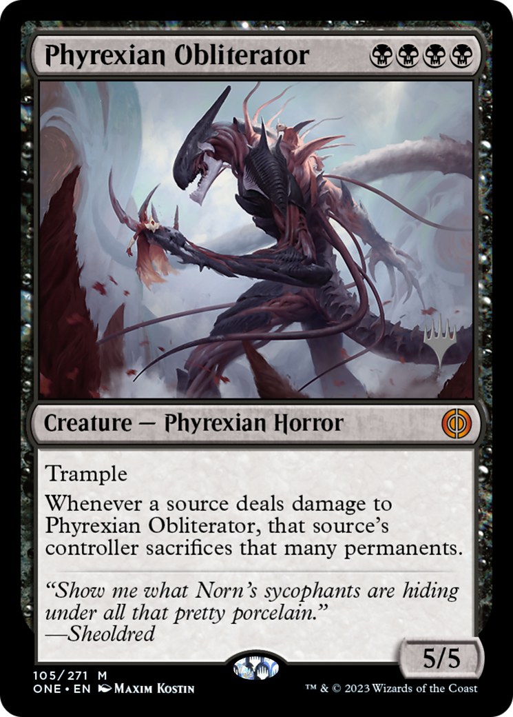 Phyrexian Obliterator (Promo Pack) [Phyrexia: All Will Be One Promos] | Empire Gaming NC