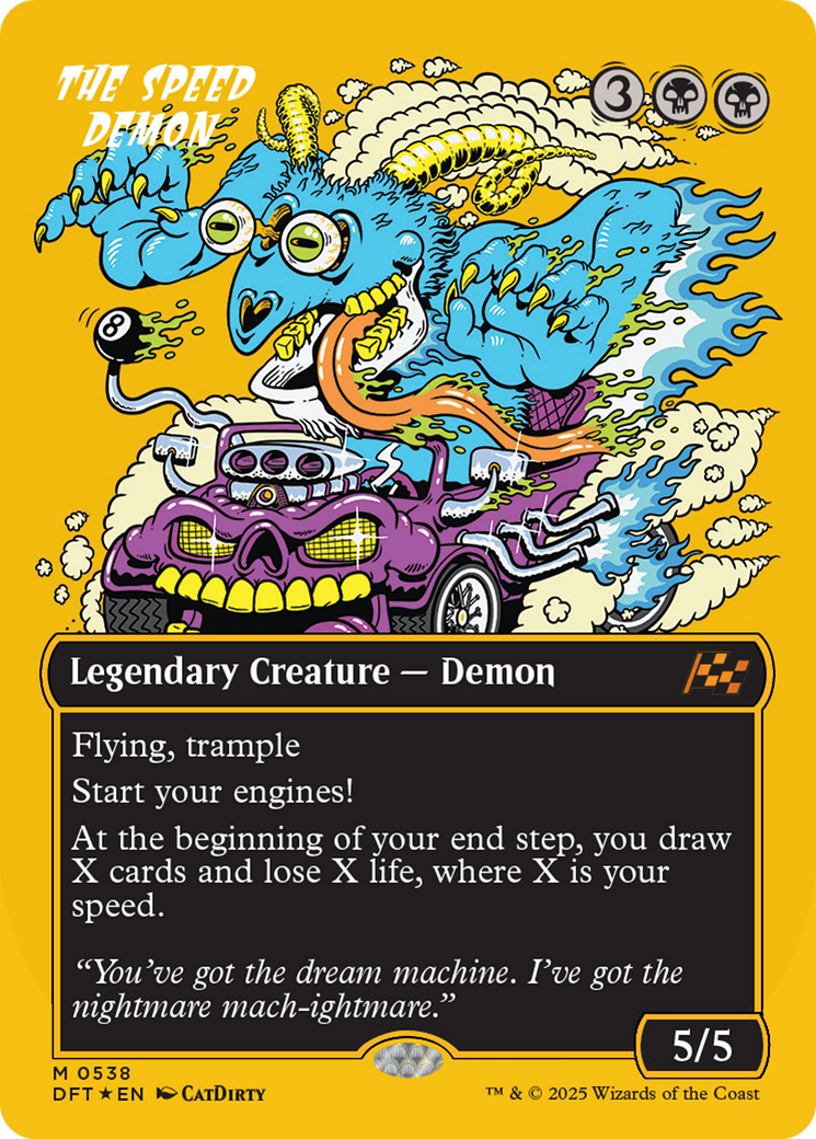 The Speed Demon (Borderless) (First-Place Foil) [Aetherdrift] | Empire Gaming NC