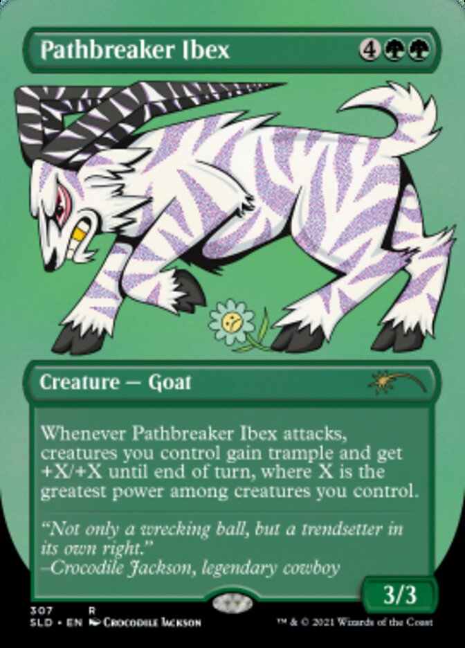 Pathbreaker Ibex (Borderless) (Foil Etched) [Secret Lair Drop Series] | Empire Gaming NC