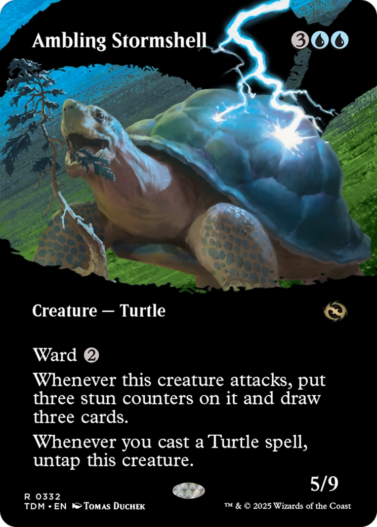 Ambling Stormshell (Borderless) [Tarkir: Dragonstorm] | Empire Gaming NC