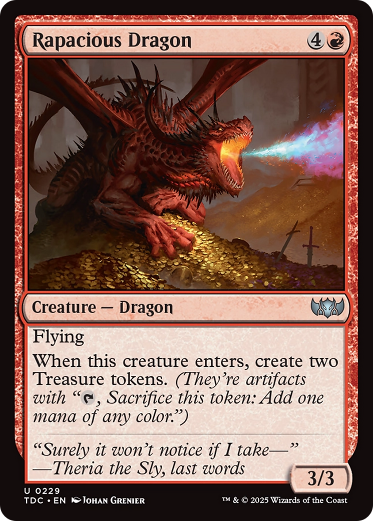 Rapacious Dragon [Tarkir: Dragonstorm Commander] | Empire Gaming NC