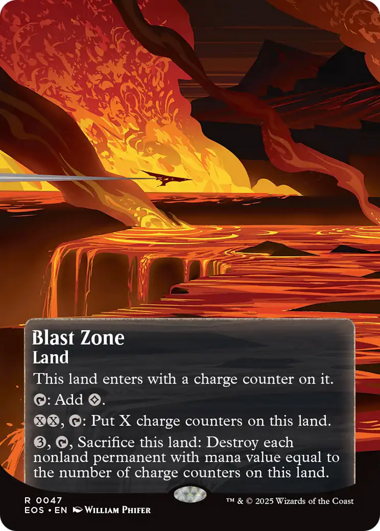 Blast Zone (0047) (Borderless) [Edge of Eternities: Stellar Sights] | Empire Gaming NC