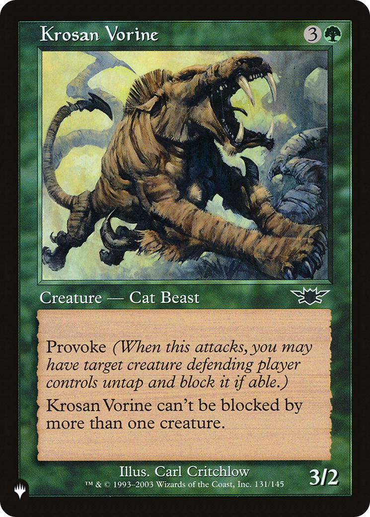 Krosan Vorine [The List] | Empire Gaming NC