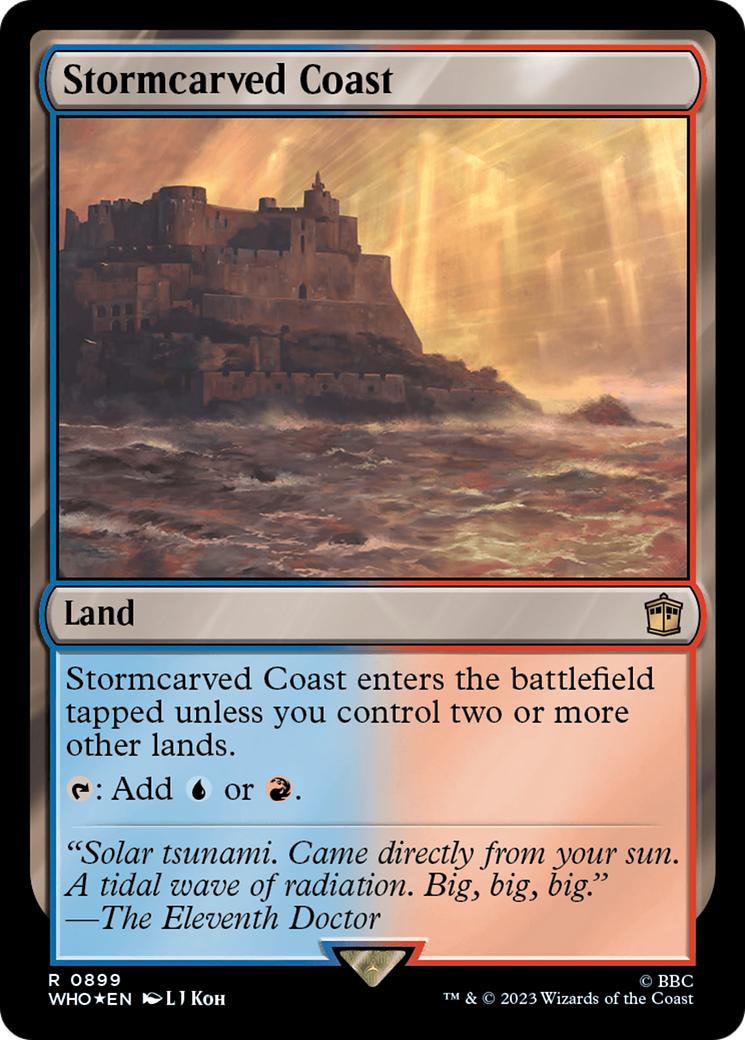 Stormcarved Coast (Surge Foil) [Doctor Who] | Empire Gaming NC