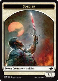 Soldier (004) // Wrenn and Six Emblem (021) Double-Sided Token [Modern Horizons Tokens] | Empire Gaming NC