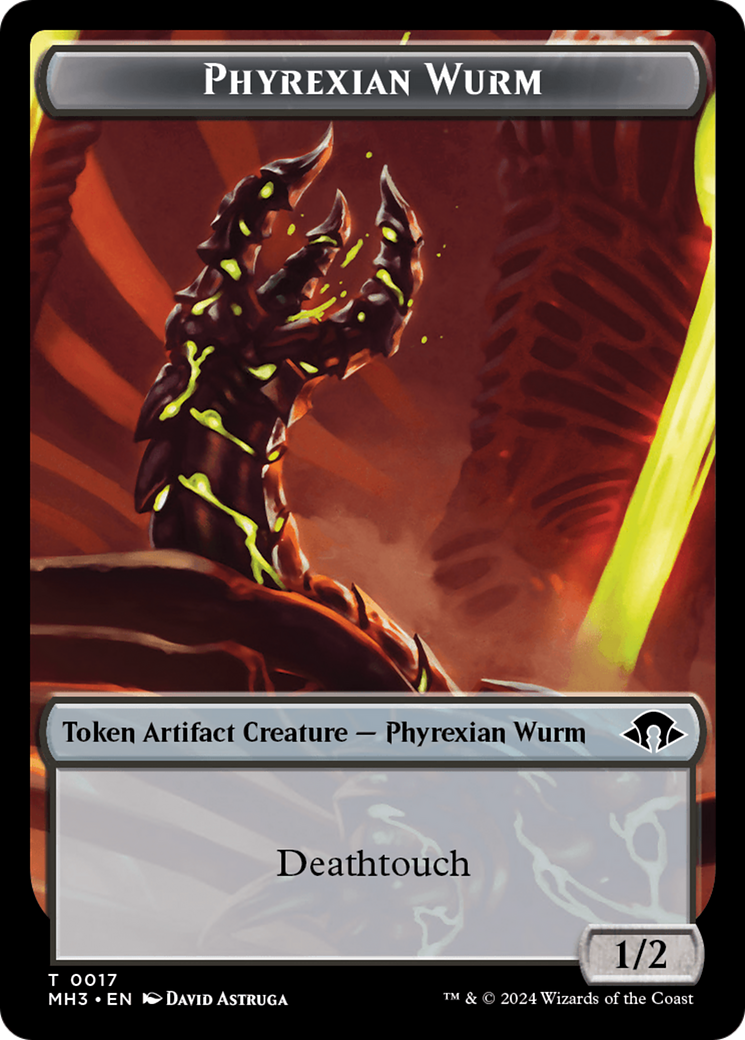 Phyrexian Germ // Phyrexian Wurm (0017) Double-Sided Token [Modern Horizons 3 Tokens] | Empire Gaming NC