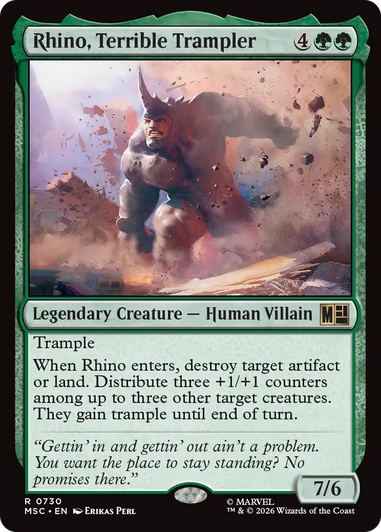 Rhino, Terrible Trampler [Marvel Super Heroes Commander] | Empire Gaming NC