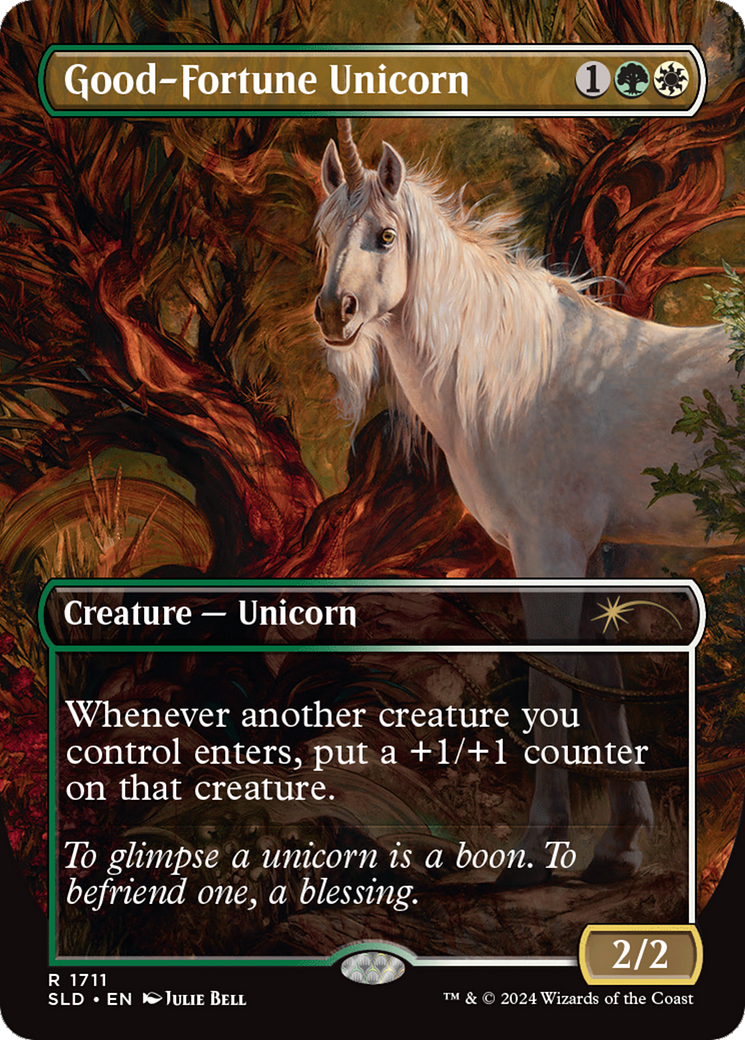 Good-Fortune Unicorn (Rainbow Foil) [Secret Lair Drop Series] | Empire Gaming NC