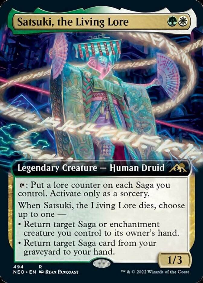 Satsuki, the Living Lore (Extended Art) [Kamigawa: Neon Dynasty] | Empire Gaming NC