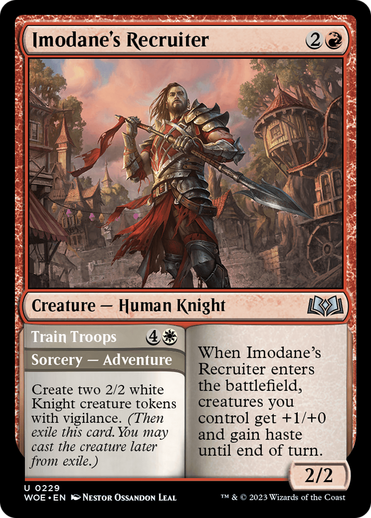 Imodane's Recruiter // Train Troops [Wilds of Eldraine] | Empire Gaming NC