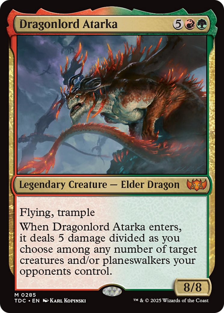 Dragonlord Atarka [Tarkir: Dragonstorm Commander] | Empire Gaming NC