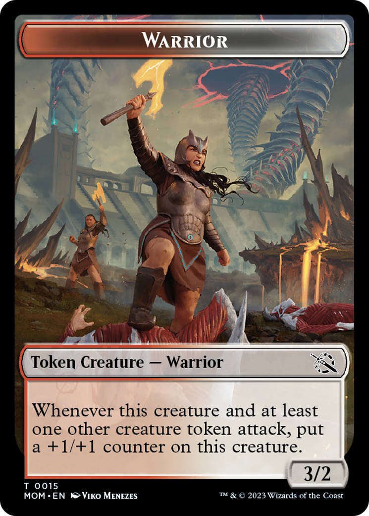 Warrior // Kraken Double-Sided Token [March of the Machine Tokens] | Empire Gaming NC