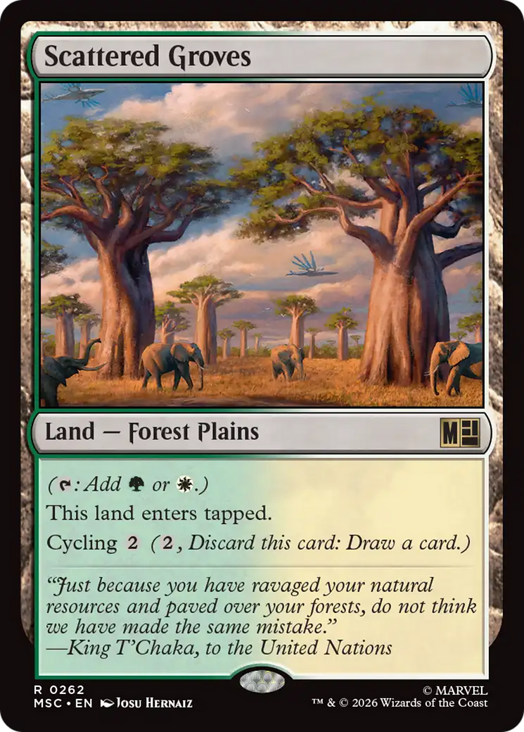 Scattered Groves (Surge Foil) [Marvel Super Heroes Commander] | Empire Gaming NC