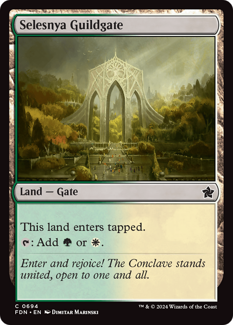 Selesnya Guildgate [Foundations] | Empire Gaming NC