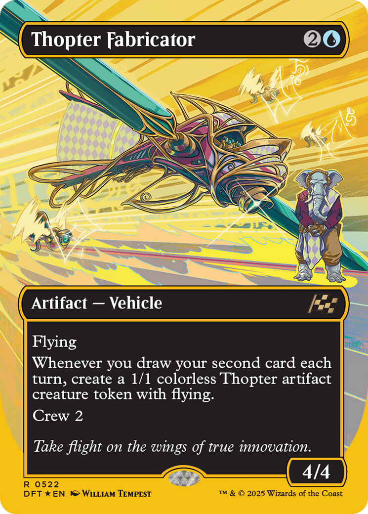 Thopter Fabricator (Borderless) (First-Place Foil) [Aetherdrift] | Empire Gaming NC