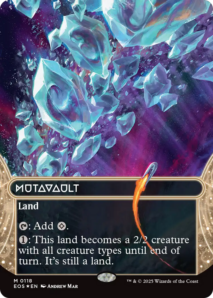 Mutavault (0118) (Borderless) (Galaxy Foil) [Edge of Eternities: Stellar Sights] | Empire Gaming NC