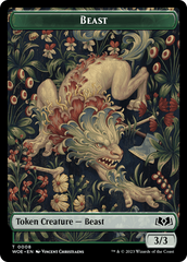 Beast // Food (0010) Double-Sided Token [Wilds of Eldraine Tokens] | Empire Gaming NC