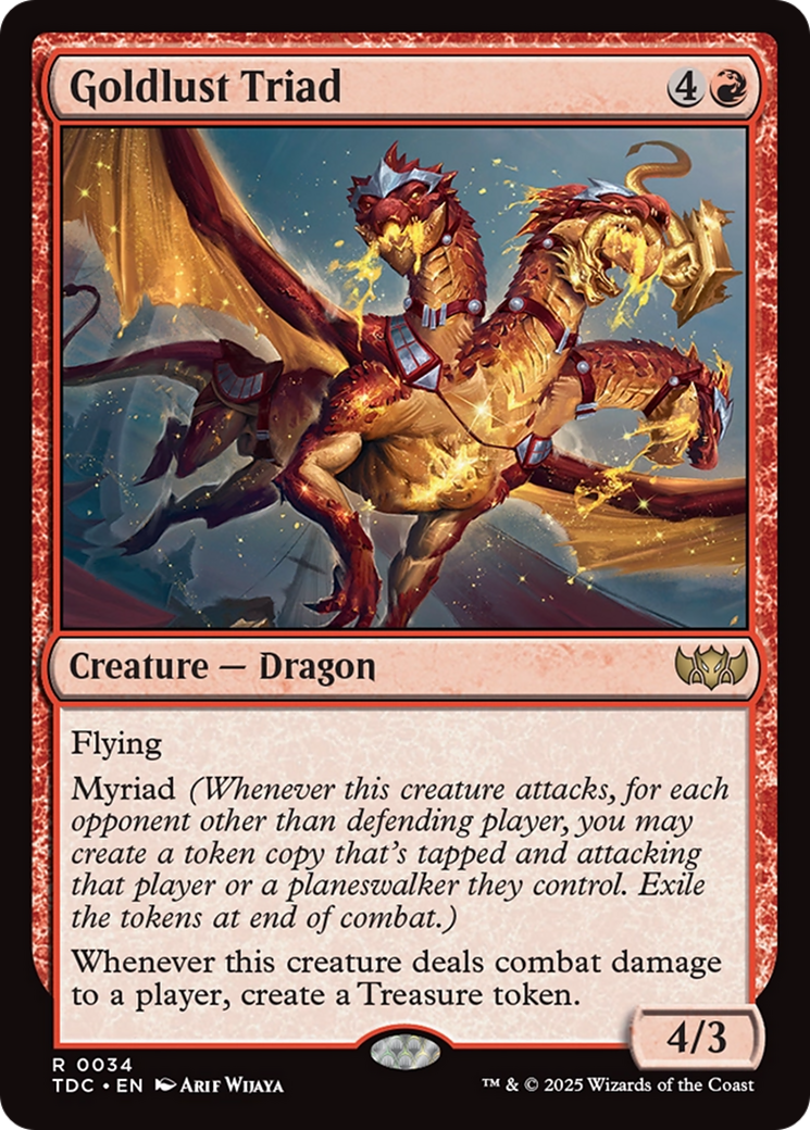 Goldlust Triad [Tarkir: Dragonstorm Commander] | Empire Gaming NC