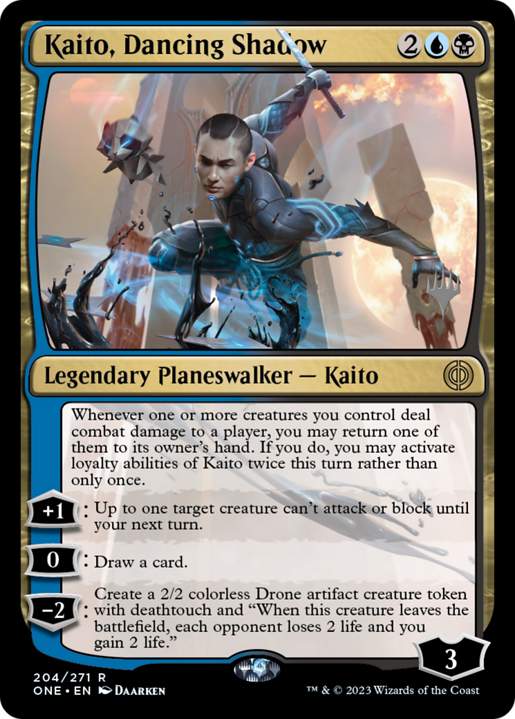 Kaito, Dancing Shadow (Promo Pack) [Phyrexia: All Will Be One Promos] | Empire Gaming NC