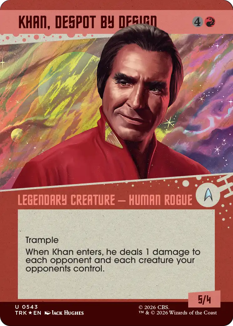 Khan, Despot by Design (Showcase) (Surge Foil) [Star Trek] | Empire Gaming NC