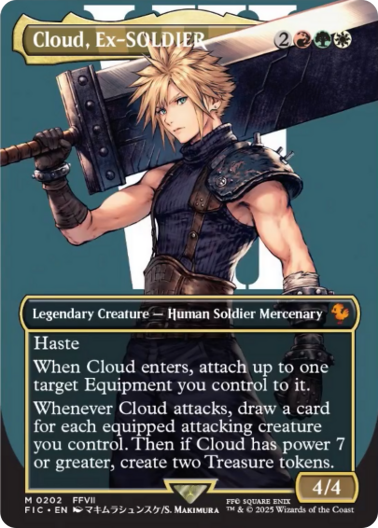 Cloud, Ex-SOLDIER (Borderless) [FINAL FANTASY Commander] | Empire Gaming NC