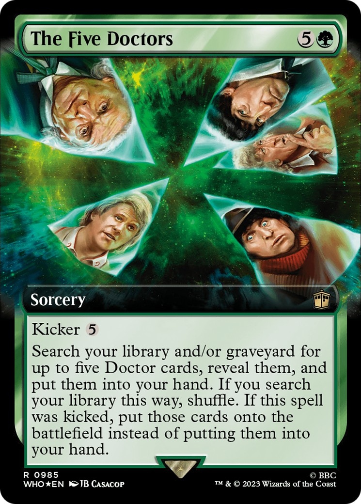 The Five Doctors (Extended Art) (Surge Foil) [Doctor Who] | Empire Gaming NC