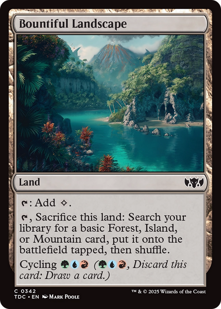 Bountiful Landscape [Tarkir: Dragonstorm Commander] | Empire Gaming NC