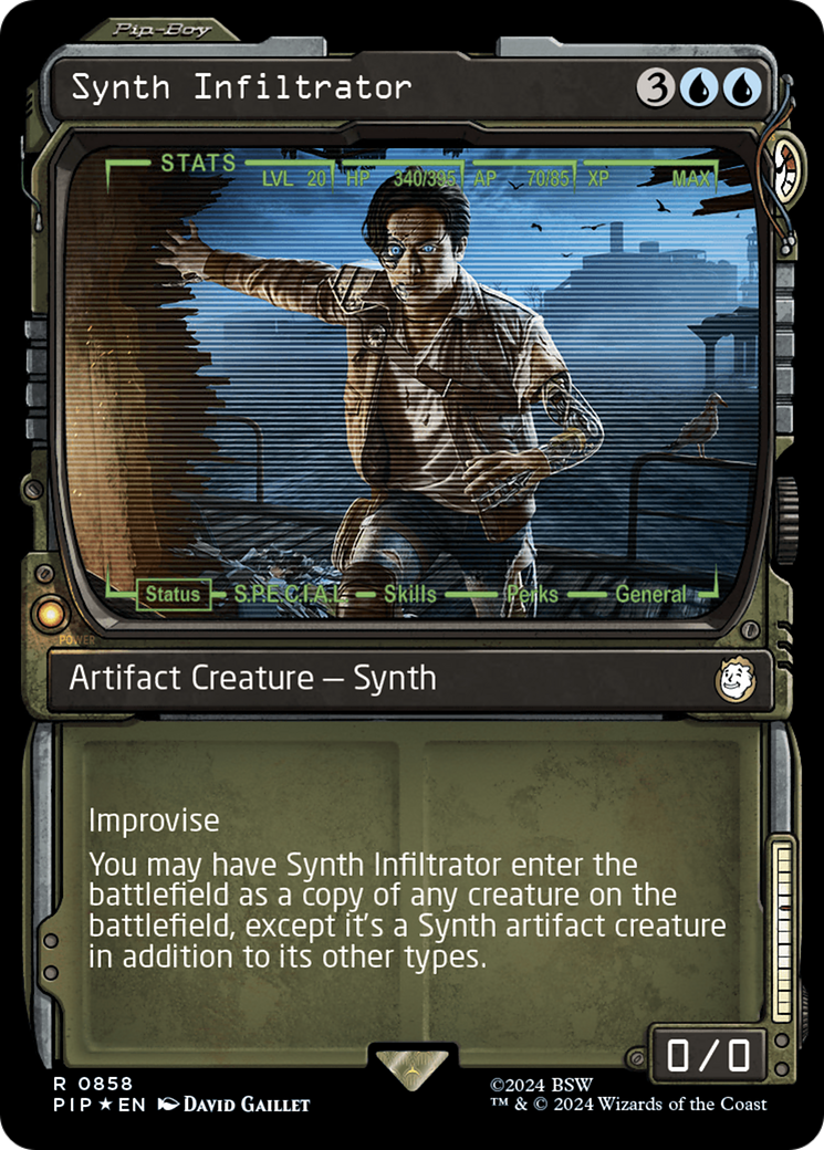 Synth Infiltrator (Showcase) (Surge Foil) [Fallout] | Empire Gaming NC