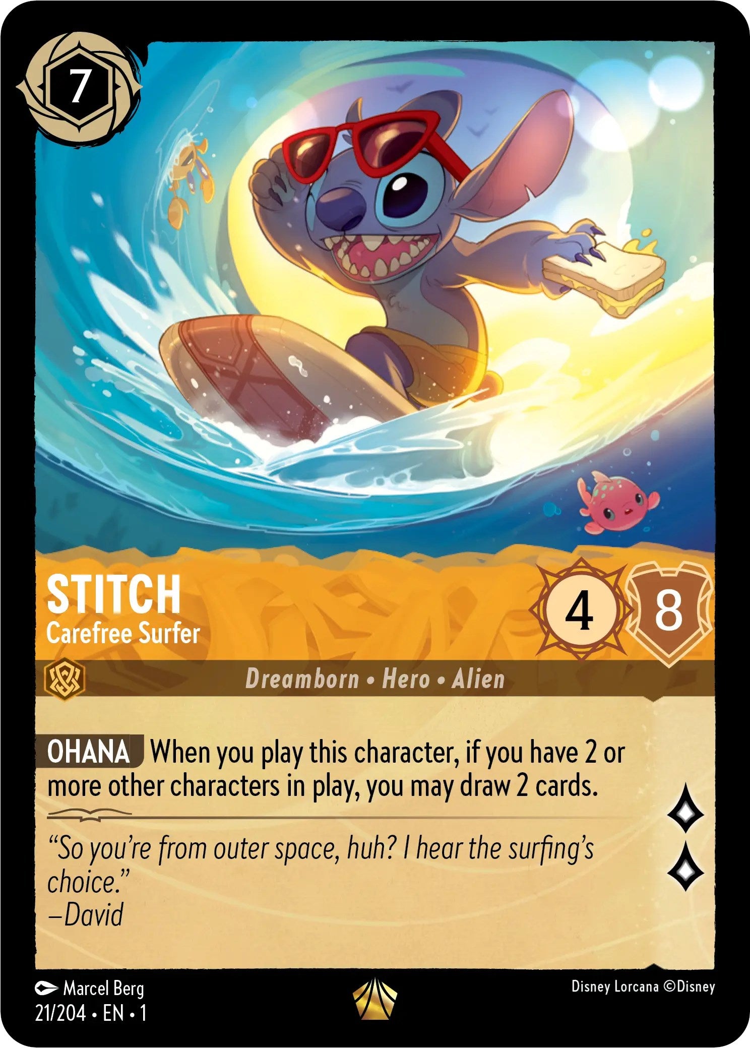 Stitch - Carefree Surfer (21/204) [The First Chapter] | Empire Gaming NC