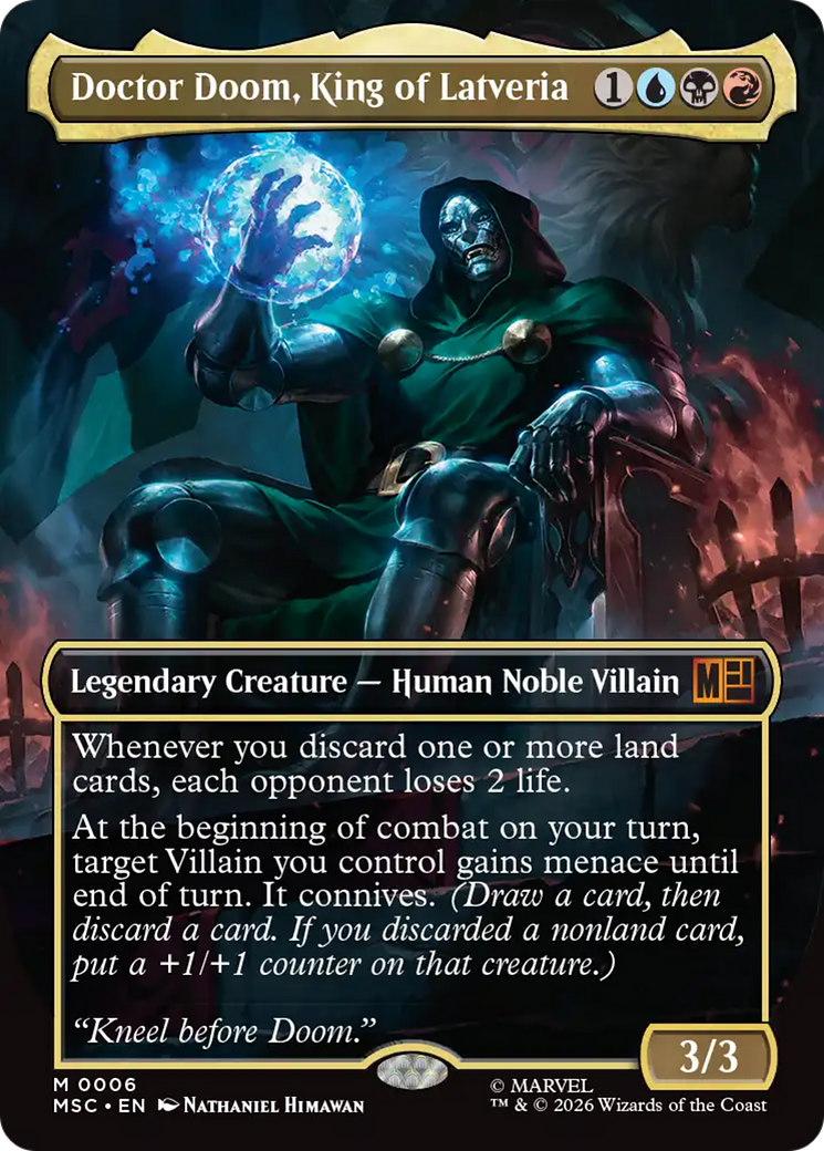 Doctor Doom, King of Latveria (Borderless) [Marvel Super Heroes Commander] | Empire Gaming NC