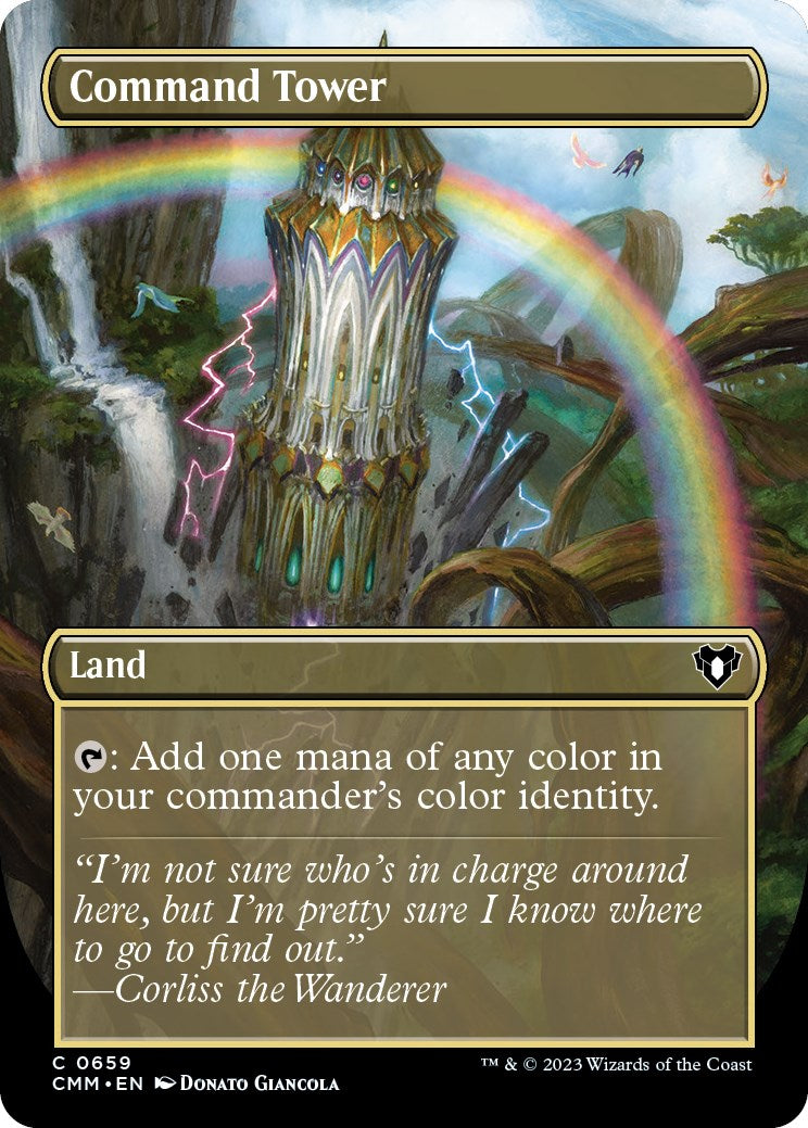 Command Tower (Borderless Alternate Art) [Commander Masters] | Empire Gaming NC