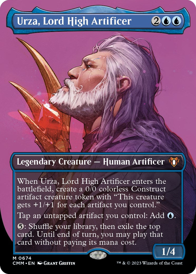 Urza, Lord High Artificer (Borderless Profile) [Commander Masters] | Empire Gaming NC