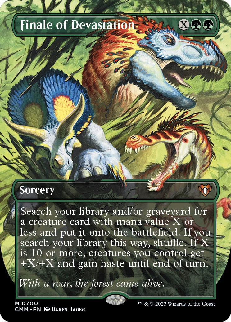 Finale of Devastation (Borderless Alternate Art) [Commander Masters] | Empire Gaming NC