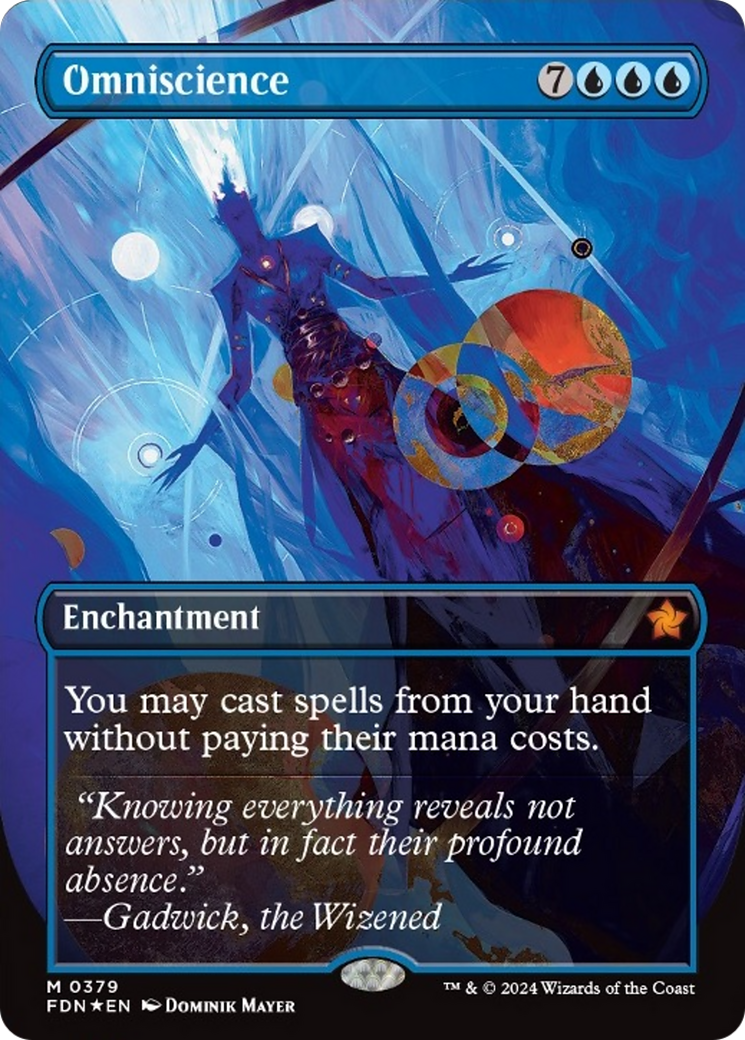 Omniscience (Borderless Mana Foil) [Foundations] | Empire Gaming NC