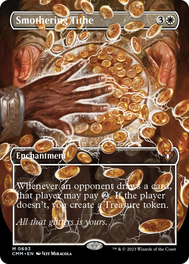 Smothering Tithe (Borderless Alternate Art) [Commander Masters] | Empire Gaming NC