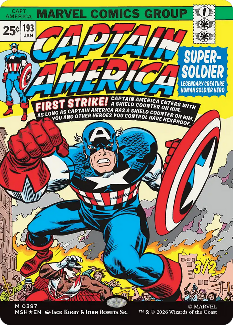 Captain America, Super-Soldier (Borderless) [Marvel Super Heroes] | Empire Gaming NC