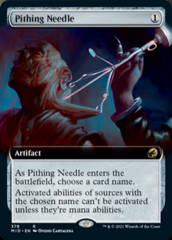 Pithing Needle (Extended Art) [Innistrad: Midnight Hunt] | Empire Gaming NC