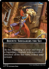 Bounty: Squeakers the Sly // Bounty Rules Double-Sided Token [Outlaws of Thunder Junction Commander Tokens] | Empire Gaming NC