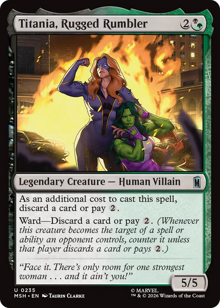 Titania, Rugged Rumbler [Marvel Super Heroes] | Empire Gaming NC