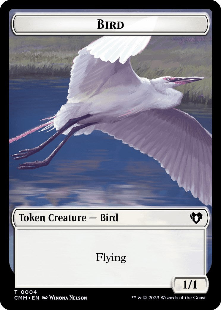Bird // Zombie (0013) Double-Sided Token [Commander Masters Tokens] | Empire Gaming NC