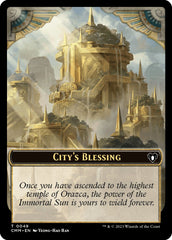 City's Blessing // Emblem - Teferi, Temporal Archmage Double-Sided Token [Commander Masters Tokens] | Empire Gaming NC