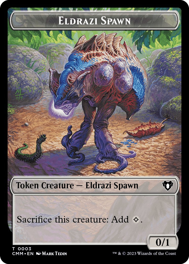 Eldrazi Spawn // Construct (0041) Double-Sided Token [Commander Masters Tokens] | Empire Gaming NC