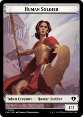 Human Soldier // Drake Double-Sided Token [Commander Masters Tokens] | Empire Gaming NC