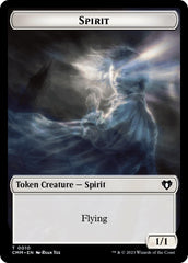 Spirit (0010) // Cat (0005) Double-Sided Token [Commander Masters Tokens] | Empire Gaming NC