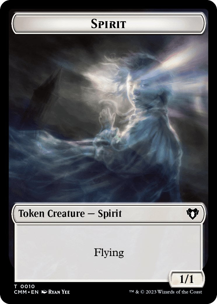 Spirit (0010) // Elemental (0025) Double-Sided Token [Commander Masters Tokens] | Empire Gaming NC