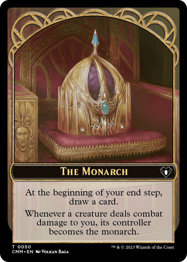 The Monarch // Dragon Egg Double-Sided Token [Commander Masters Tokens] | Empire Gaming NC