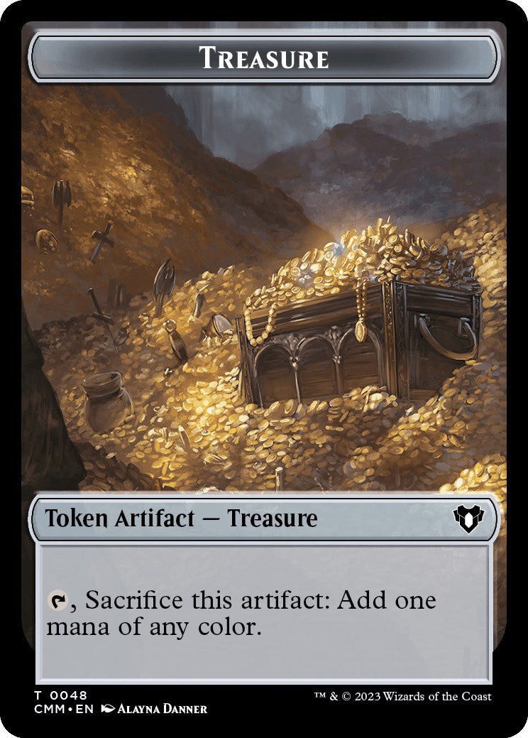 Treasure // Construct (0042) Double-Sided Token [Commander Masters Tokens] | Empire Gaming NC