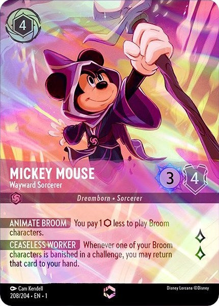Mickey Mouse - Wayward Sorcerer (Enchanted) (208/204) [The First Chapter] | Empire Gaming NC
