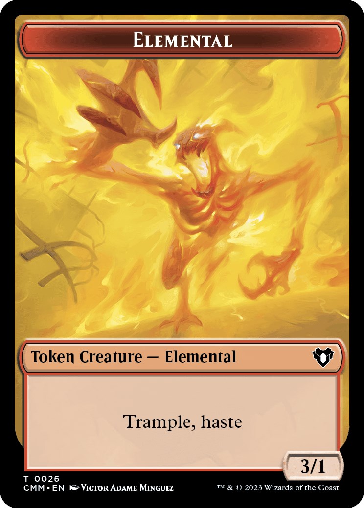 Elemental (0026) // Assassin Double-Sided Token [Commander Masters Tokens] | Empire Gaming NC