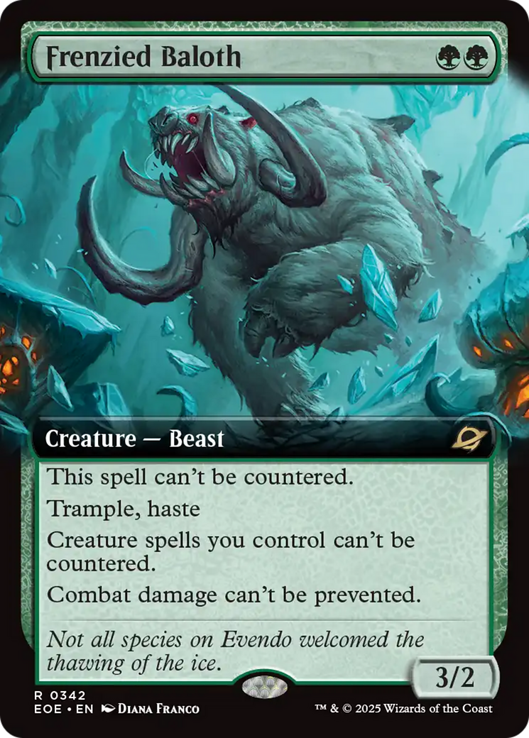 Frenzied Baloth (Extended Art) [Edge of Eternities] | Empire Gaming NC